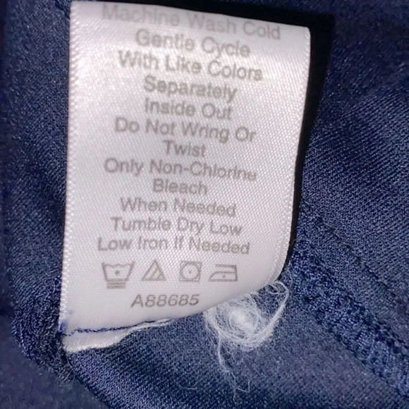 Nina Leonard navy blue shift dress size xsmall - Picture 9 of 9